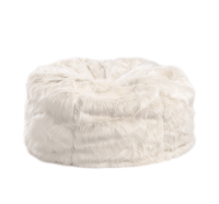 Beanz | Long Faux Fur | Bean Bag | Off White